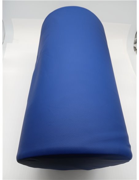 QUIRUMED Roller Cushion, 55 x 30 cm, Blue, Leatherette, Foam Filling, Yoga, Fitness, Massage