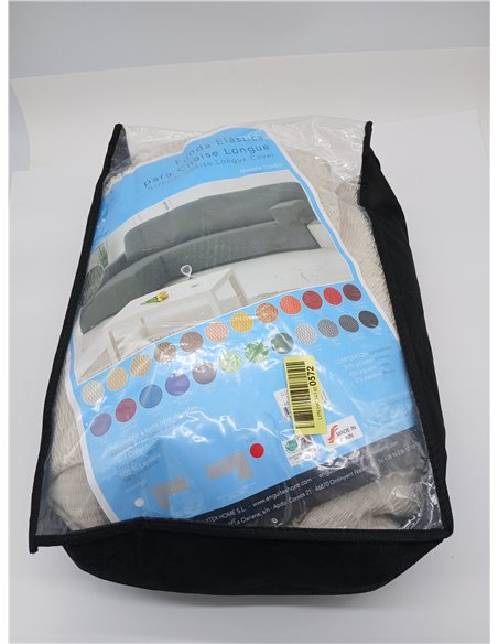 Martina Home Tunez Funda Chaise Longue Brazo Derecho Marfil (Visto de Frente)