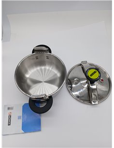 MONIX Classica 4 Litre Traditional Pressure Cooker, Stainless Steel, Grey 2