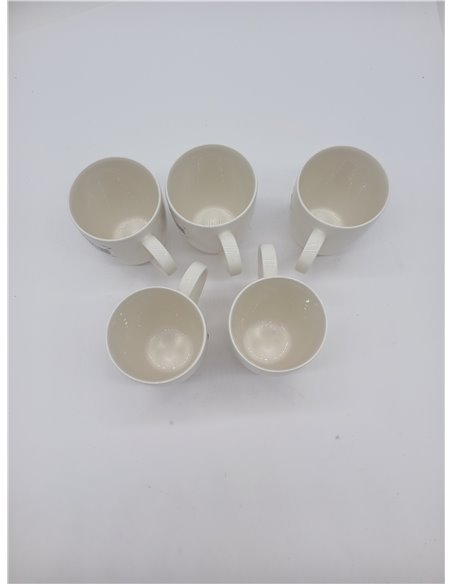 vivo by Villeroy & Boch Group Basic White Taza de café, Set de 5 piezas, 300 ml, Porcelana Premium, Blanco