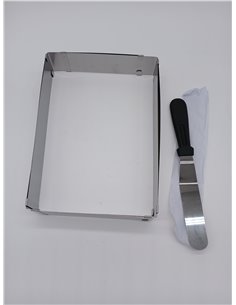 Rectangular Ring Cake Baking Mould, Extendable for Mousse and Tiramisu, Stainless Steel