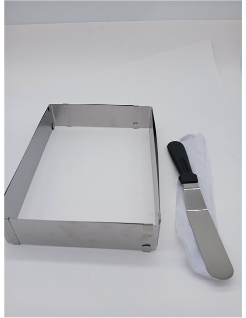 Rectangular Ring Cake Baking Mould, Extendable for Mousse and Tiramisu, Stainless Steel