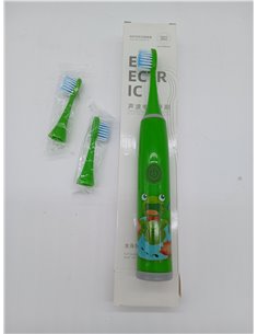 Pwsap Kids Electric Toothbrush, Sonic Toothbrush for Kids, 3-12 Years Old and 5 Brush Heads, for Boys and Girls, Frog Pattern 2