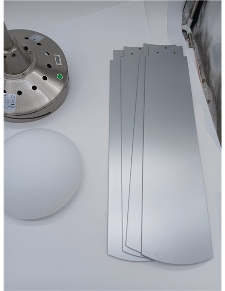 Cecotec Ventilador de Techo con Mando a Distancia, Temporizador y Luz LED EnergySilence Aero 570. 60 W, 132 cm de Diámetro, 4 As