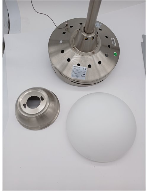 Cecotec Ventilador de Techo con Mando a Distancia, Temporizador y Luz LED EnergySilence Aero 570. 60 W, 132 cm de Diámetro, 4 As