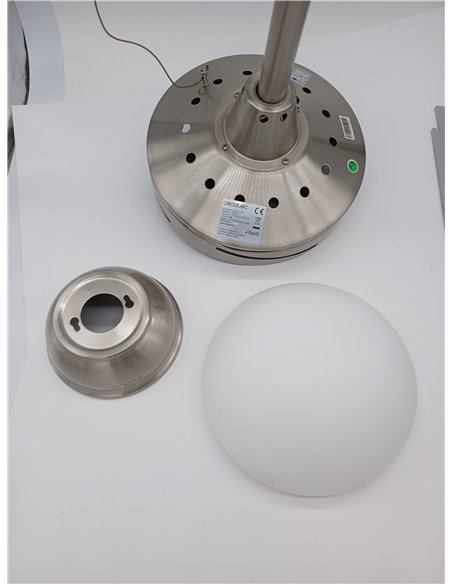 Cecotec Ventilador de Techo con Mando a Distancia, Temporizador y Luz LED EnergySilence Aero 570. 60 W, 132 cm de Diámetro, 4 As