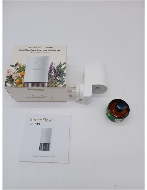 Room Fragrance Diffuser SF101 - Adjustable Natural Diffuser for Essential Oils with 43 Days Long Lasting Scent, LED Lighting, Id