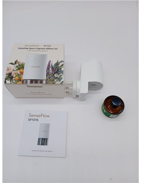 Room Fragrance Diffuser SF101 - Adjustable Natural Diffuser for Essential Oils with 43 Days Long Lasting Scent, LED Lighting, Id