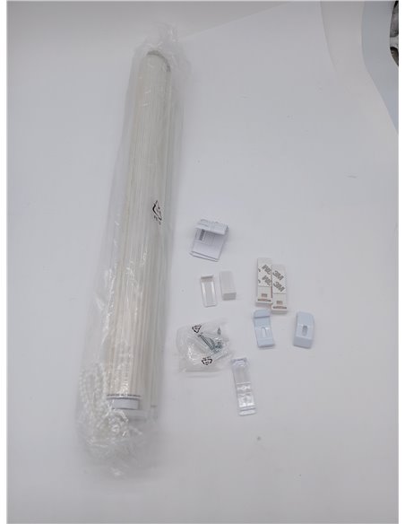 Estor Noche y Día EasyFix - Instalación SIN Herramientas - Tamaño 50x220 (Ancho x Alto) - SIN Taladro - Tela 47x215 - Color Crud