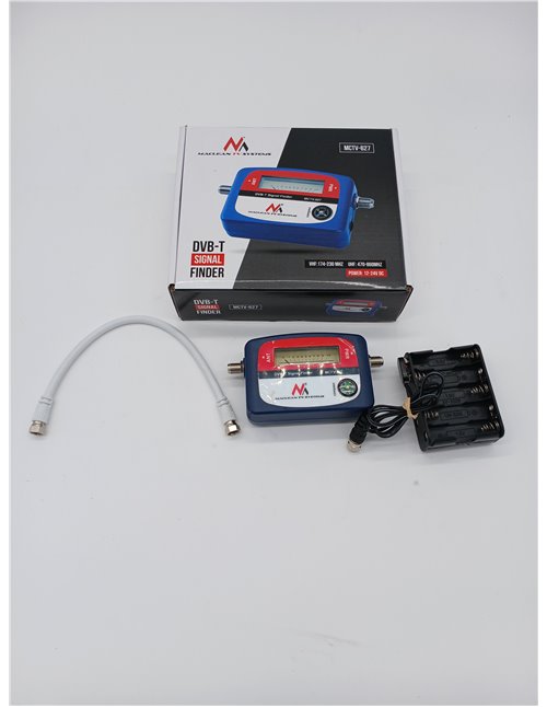 Maclean MCTV-627 - Localizador de señal terrestre DVB-T (VHF, UHF, TV, TNT)