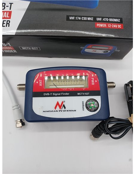 Maclean MCTV-627 - Localizador de señal terrestre DVB-T (VHF, UHF, TV, TNT)