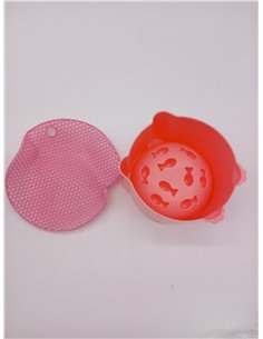 Hejo Tazónn Elevado para Gatos, Lentos Comedero para Gato Antivoracidad con Alfombrilla Antideslizante, Protege para  2