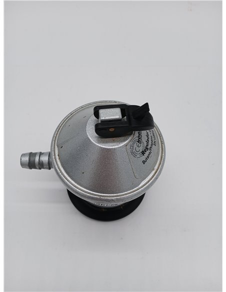 Sanfor Regulador Bombona Gas butano de 12 kg de Uso doméstico | Homologado (UNE-EN12864) | Color Plateado | Talla única
