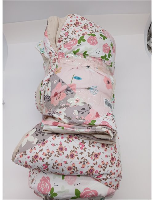 Whale Flotilla Edredón de 220 x 230 cm, Transpirable y Supersuave, para Las 4 Estaciones con 2 Fundas de Almohada, diseño a Cuad
