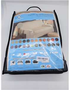 Martina Home Funda Sofá Elástico Túnez 3 Plazas Marfil, Funda de sofá Elastica, 3 Plazas (170 a 220 cm) 2