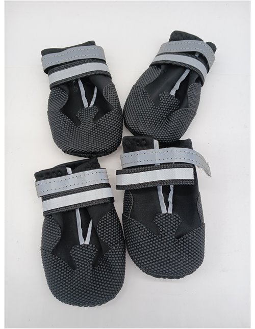 4 Piezas Protector de la Pata de Las Botas del Perro,Botas para Perros,Zapatos Impermeables para Perros con Correas Reflectantes