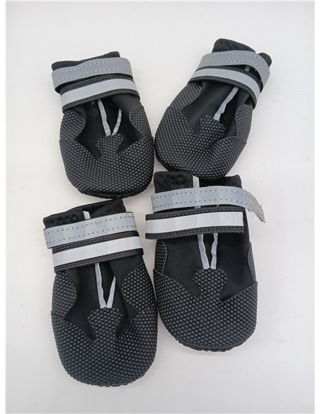 4 Piezas Protector de la Pata de Las Botas del Perro,Botas para Perros,Zapatos Impermeables para Perros con Correas Reflectantes