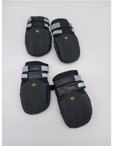 4 Piezas Protector de la Pata de Las Botas del Perro,Botas para Perros,Zapatos Impermeables para Perros con Correas Reflectantes