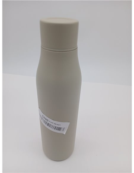 Amazon Basics Botella de Agua Aislante de Acero Inoxidable, 568ml, Libre de BPA, Gris Lino