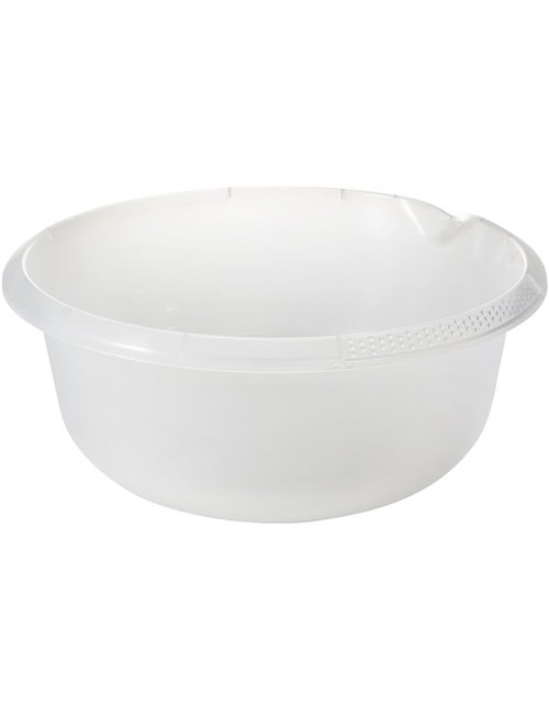 keeeper Bol Universal con Boquilla, Redondo, 9 l, Ø 36 cm, Björk, Transparente