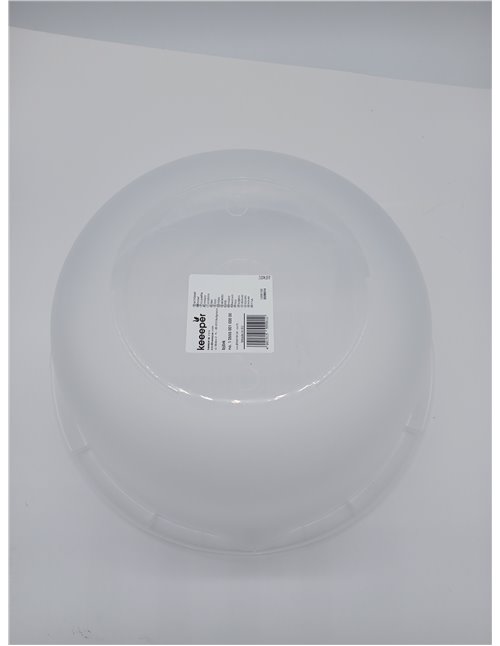 keeeper Bol Universal con Boquilla, Redondo, 9 l, Ø 36 cm, Björk, Transparente