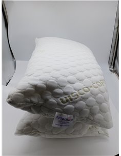 Todocama - Almohada viscoelástica, núcleo Compacto. Doble Funda con Cremallera. Tejido Aloe Vera Plus. Termorregulable adaptabil