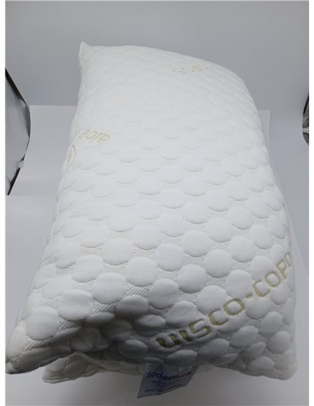 Todocama - Almohada viscoelástica, núcleo Compacto. Doble Funda con Cremallera. Tejido Aloe Vera Plus. Termorregulable adaptabil