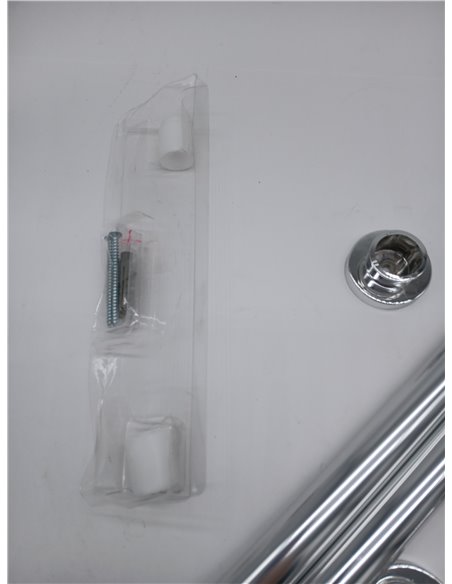 Sealskin Seallux Set de barra para cortina de baño - Barra 2x - Acoplador 1x - Cromo