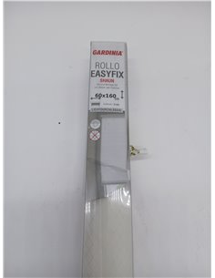 Gardinia Estor Shaun para Pegar y Fijar con Pinzas, Opaco y translúcido, Todas Las Piezas de Montaje Incluidas, Color Blanco, 60