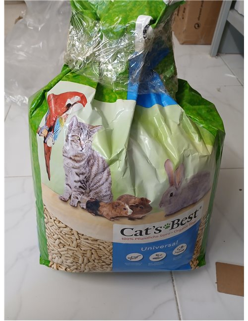 Cats Best Universal Lecho Ecológico Biodegradable Para Conejos, Gatos Y Pequeños Roedores - 20 L
