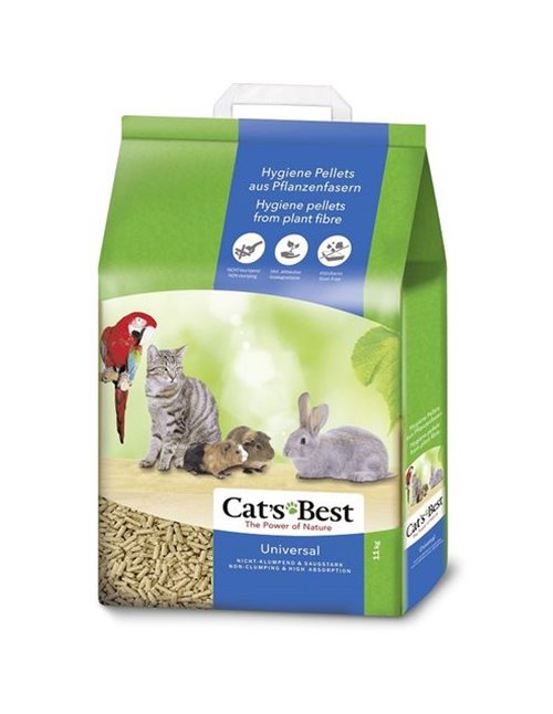 Cats Best Universal Lecho Ecológico Biodegradable Para Conejos, Gatos Y Pequeños Roedores - 20 L