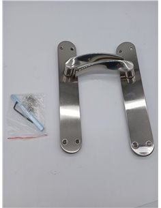 Interior Door Handle Set with Satin Nickel Plate 2