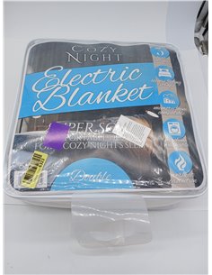 Cozy Night Twin Electric Blanket, Size 140x192cm, Fitted & Soft Mattress Cover, Quick Adjust Corner Straps, 3 Heat Levels, 70W D 2