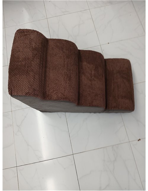 Escalera para Perros Pequeños, Escaleras para Mascotas de Espuma para Cama y sofá, Rampa para Gatos con Funda Lavable y Fondo An