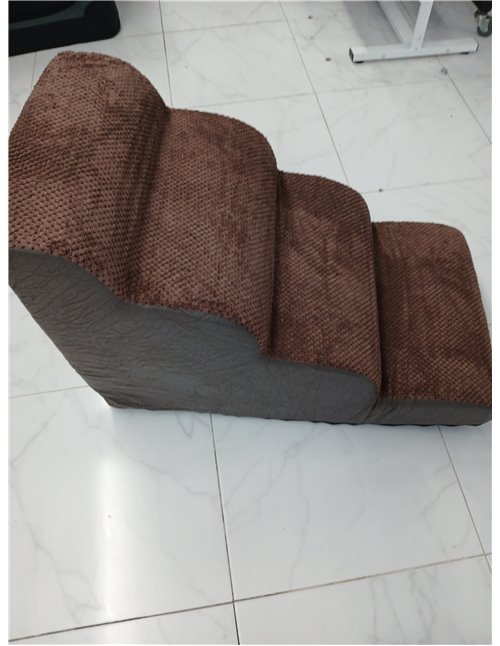 Escalera para Perros Pequeños, Escaleras para Mascotas de Espuma para Cama y sofá, Rampa para Gatos con Funda Lavable y Fondo An