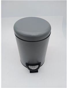 Wenko Leman Cosmetic Pedal Bin Taupe 3 L Capacity: 3 L, Steel, 17 x 25 x 22.5 cm, Grey 2
