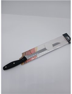 NERTHUS FIH 379 - Cuchillo Jamonero Punta Afilada, Acero Inoxidable, Negro 2