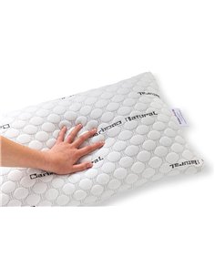 Todocama - Almohada viscoelástica Carbono con Copos 100% viscoelásticos. Tejido Strech de Carbono. Firmeza Media - Alta. (Todas 