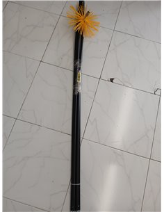 Kit de Limpieza para conductos revestidos | Cepillo sintético | 7 Metros con 5 Varillas de 1,40 m | Diámetro 250 mm | 5 * 1,4 m  2