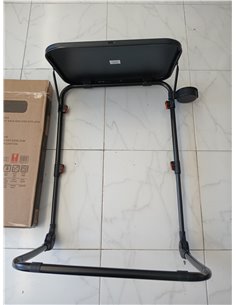 Escritorio plegable ajustable Homy Casa con portavasos, color negro: mesa portátil para portátil, estudio y juegos, para espacio 2