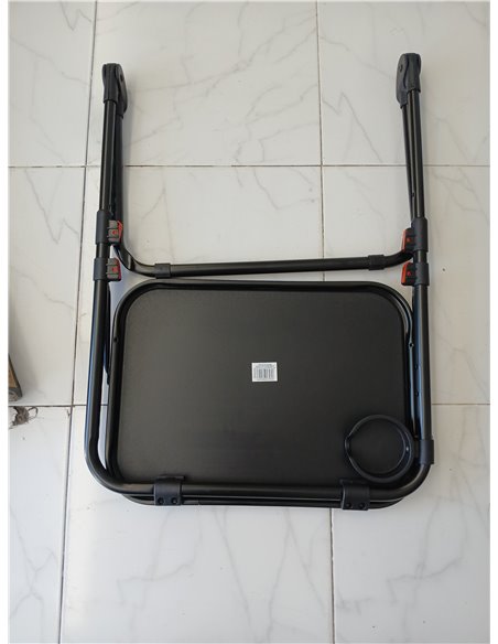 Escritorio plegable ajustable Homy Casa con portavasos, color negro: mesa portátil para portátil, estudio y juegos, para espacio