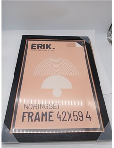 Grupo Erik Frame 42x59.4 cm black - A2 wooden frame | Picture frames - Home decoration suitable for hanging wall posters, decora 2