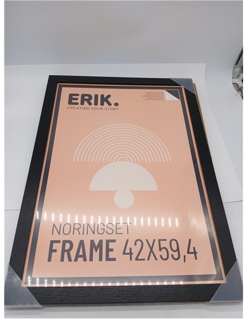 Grupo Erik Frame 42x59.4 cm black - A2 wooden frame | Picture frames - Home decoration suitable for hanging wall posters, decora
