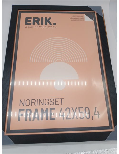 Grupo Erik Frame 42x59.4 cm black - A2 wooden frame | Picture frames - Home decoration suitable for hanging wall posters, decora