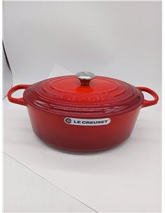 Le Creuset Cocotte oval de hierro fundido, 35 cm, 8, 9 L, Todas Las Fuentes de Calor incluso inducción, Cereza, 21178350602430 2