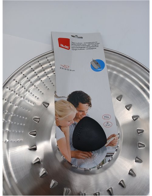 IBILI Prisma - Tapa Multiusos, inox, 30-32-34-36 cm, Plateado