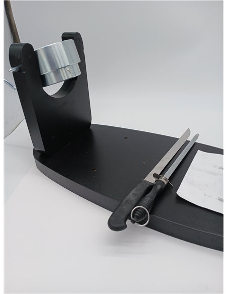 Jamonero Profesional de Pared Giratorio 360 Grados Modelo Elegant - Ideal para Cocinas Bodegas Tiendas Restaurantes - Incluye Cu