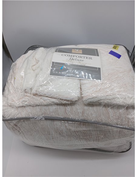 Burrito Blanco | Colcha edredón Invierno con Borreguillo | Cama de 150cm. (+Medidas Disponibles) | Diseño 441 | Color Crudo (250