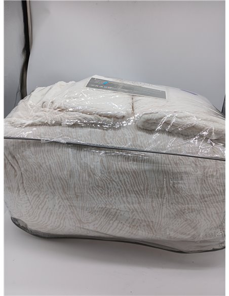 Burrito Blanco | Colcha edredón Invierno con Borreguillo | Cama de 150cm. (+Medidas Disponibles) | Diseño 441 | Color Crudo (250