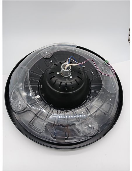 BEL AIR HOME - SFERA Ceiling Fan with DC Motor and 3 LED Light Rings 36W (3000K, 4000K, 6500K) with Remote Control Included (Bla